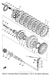 TZ750A Сцепление