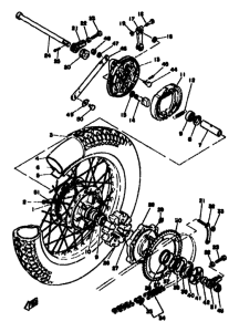 SR500 Переднее колесо