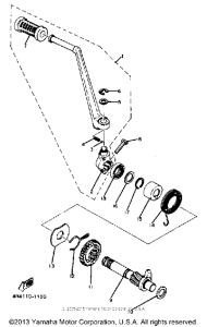 XS400SJ Кик стартер