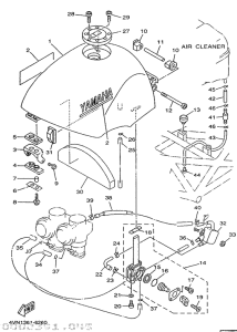 TRX850 Топливный бак