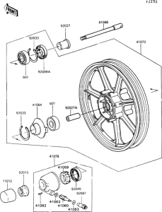  Переднее колесо