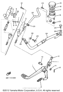 FZR400U Задний торм цилиндр