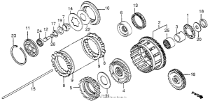VF1100C Сцепление