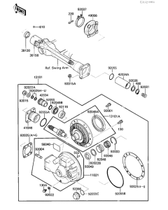 ZG1000 Приводной вал / шестерня ведомого вала