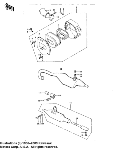 KT250 Air cleaner / muffler