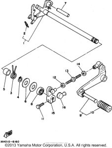 XT225GC Переключение скоростей