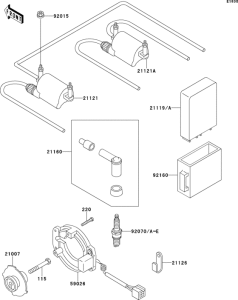 ZR550 Катушка зажигания