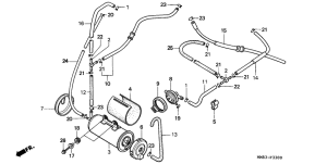 VT1100C Адсорбер с активированным углем в сборе