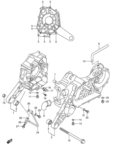 UE150 Картер двигателя