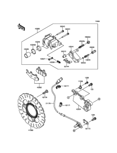 BX250 Задний тормоз