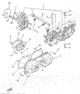 YN50R Картер двигателя