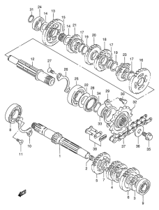 DR125 Трансмиссия