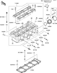 ZX900 Головка цилиндров