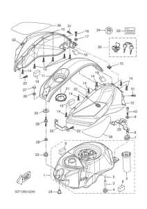YZF-R125 Топливный бак