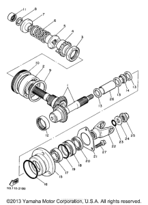 XV1100KC Промежуточный ведущий вал