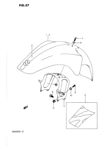 DR650 Переднее крыло