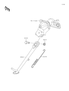 EX400 Подножка