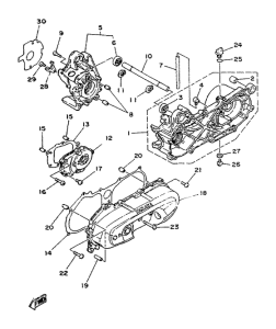 YA50F Картер двигателя