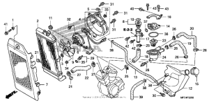 VT750C2 Радиатор
