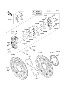 ZX1400 Передний тормоз