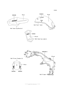 KLZ1000 Decals (Gray)(Adf)