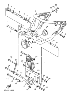 XVS1100 Hinterradschwinge aufhang