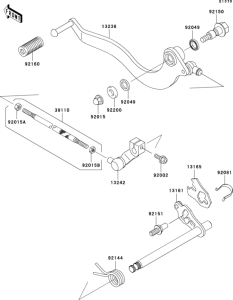 BN125 Механизм переключения передач