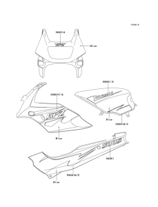  Decals(blue)(ex500-f2)