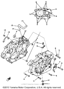 SR250G Картер двигателя
