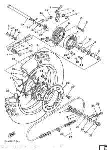 YZ490 Переднее колесо