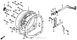 CB750 Кожух сцепления
