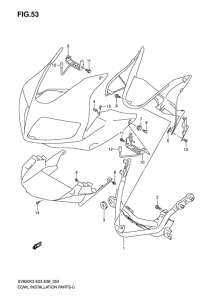 SV650 Cowling installation parts