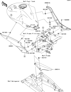 ER650 Боковые обтекатели