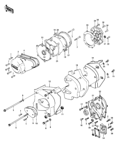 KZ1000 Крышки двигателя