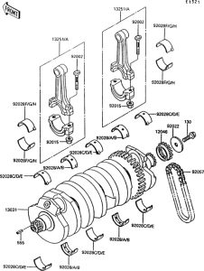ZG1000 Коленвал