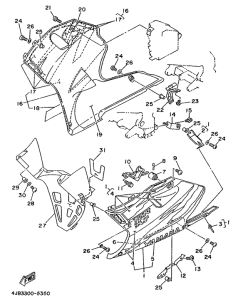 TZR125 Обтекатель 2