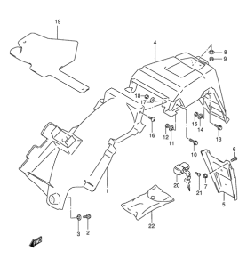 DR125 Заднее крыло