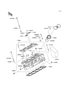 ZX600 Головка цилиндров