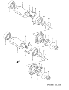 DR650 Балансир кривошипа