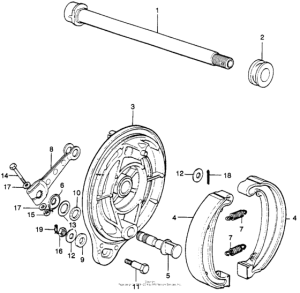 XL250 Задний тормоз