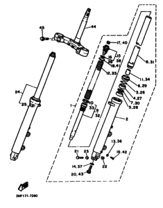  Вилка передней оси