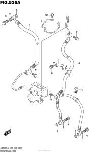 AN400 (ABS) Передние тормозные трубки