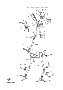 XJR1300 Главный тормозной цилиндр