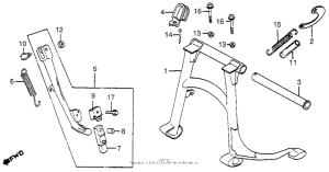 VF750C Main stand + side stand