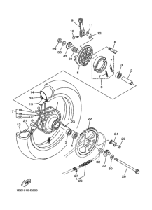 TT-R125LE Переднее колесо