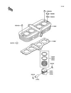 Z750 Цилиндр и поршни