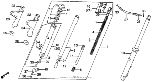 CM450 Cm450a / cfront fork