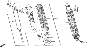  Задние амортизаторы