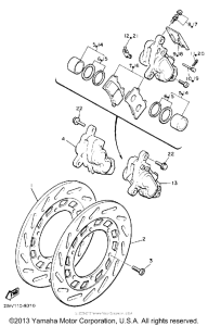 XVZ12DWC Передний суппорт