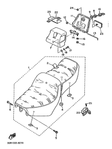 XV1000SE Сиденье